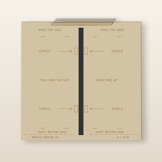 Booklet Stapling Jig - Laser-Cut SVG Files