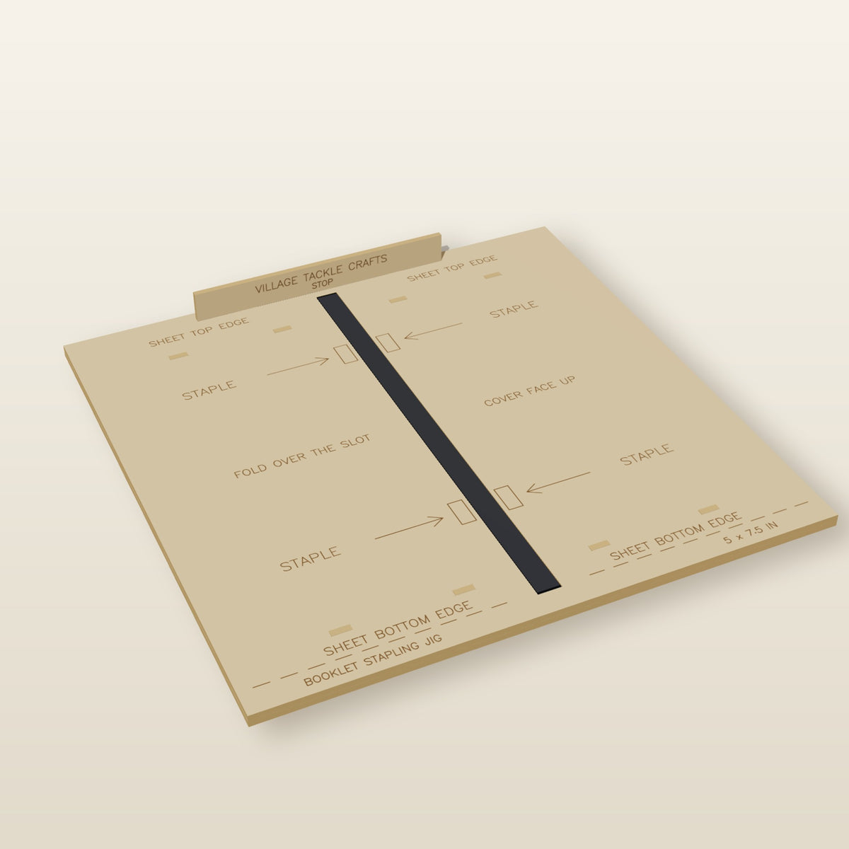 Booklet Stapling Jig - Laser-Cut SVG Files
