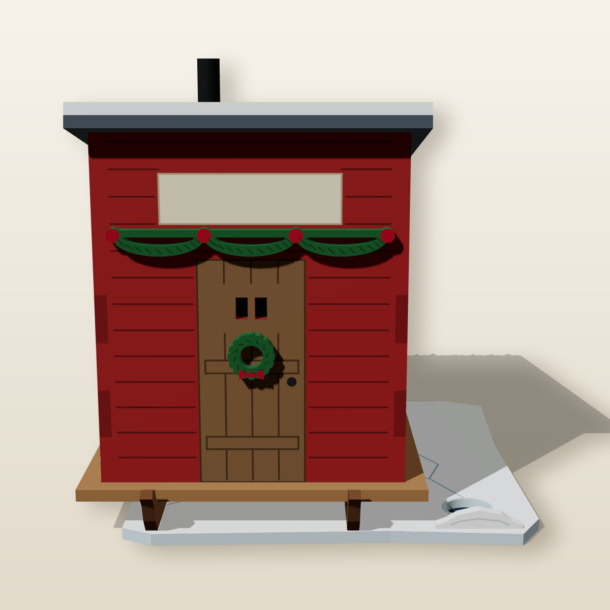 Christmas Ice Shanty - Laser-Cut SVG Files