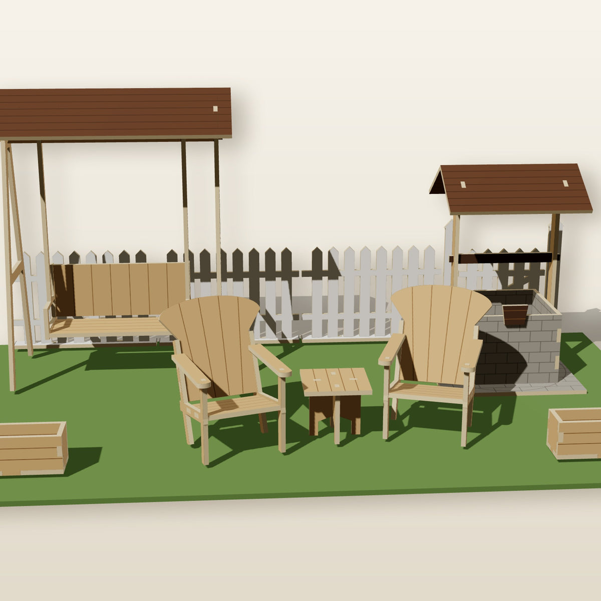 Garden Furniture (1:12) - Laser-Cut SVG Files