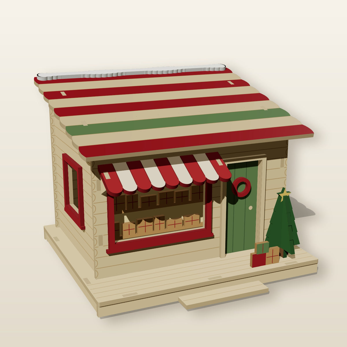 Christmas Gift Shop (1:24) - Laser-Cut SVG Files