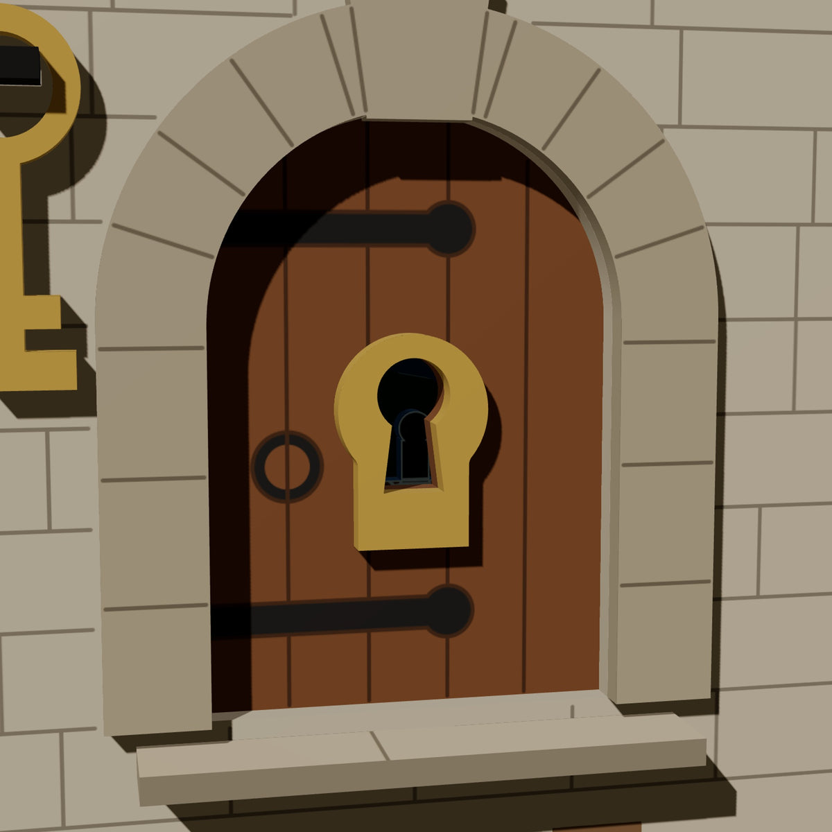 Keyhole Door: Moonlit Pond - Laser-Cut SVG Files
