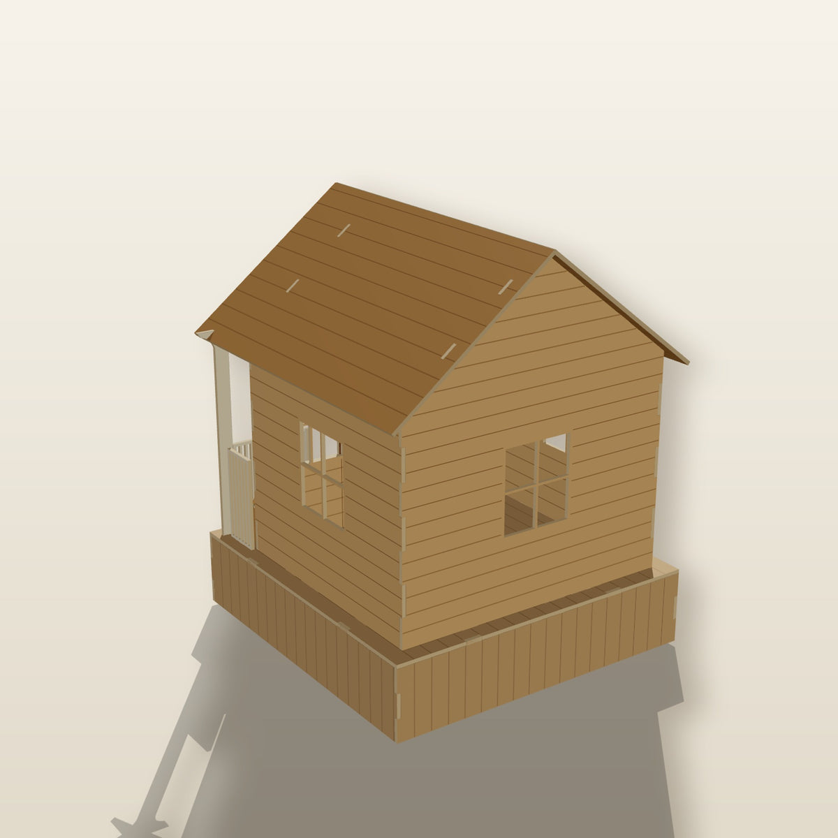 Porch Cabin (1:12) - Laser-Cut SVG Files