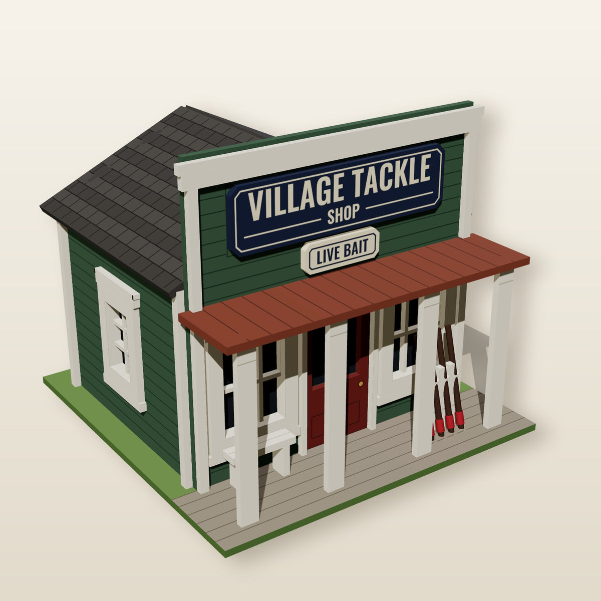 Village Tackle Shop v4 - Laser-Cut SVG Files