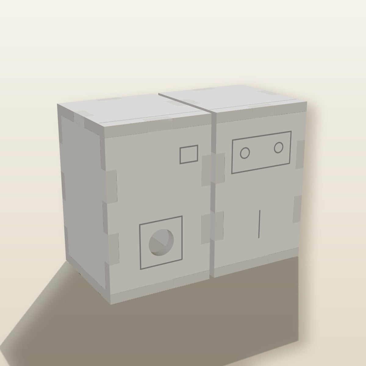Washer & Dryer Set (1:24) - Laser-Cut SVG Files