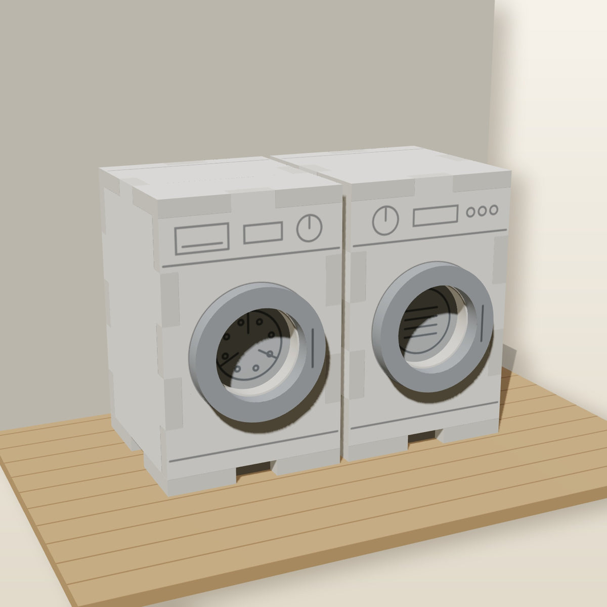 Washer & Dryer Set (1:24) - Laser-Cut SVG Files
