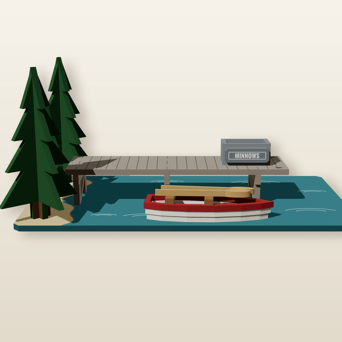 Waterfront Scene - Laser-Cut SVG Files