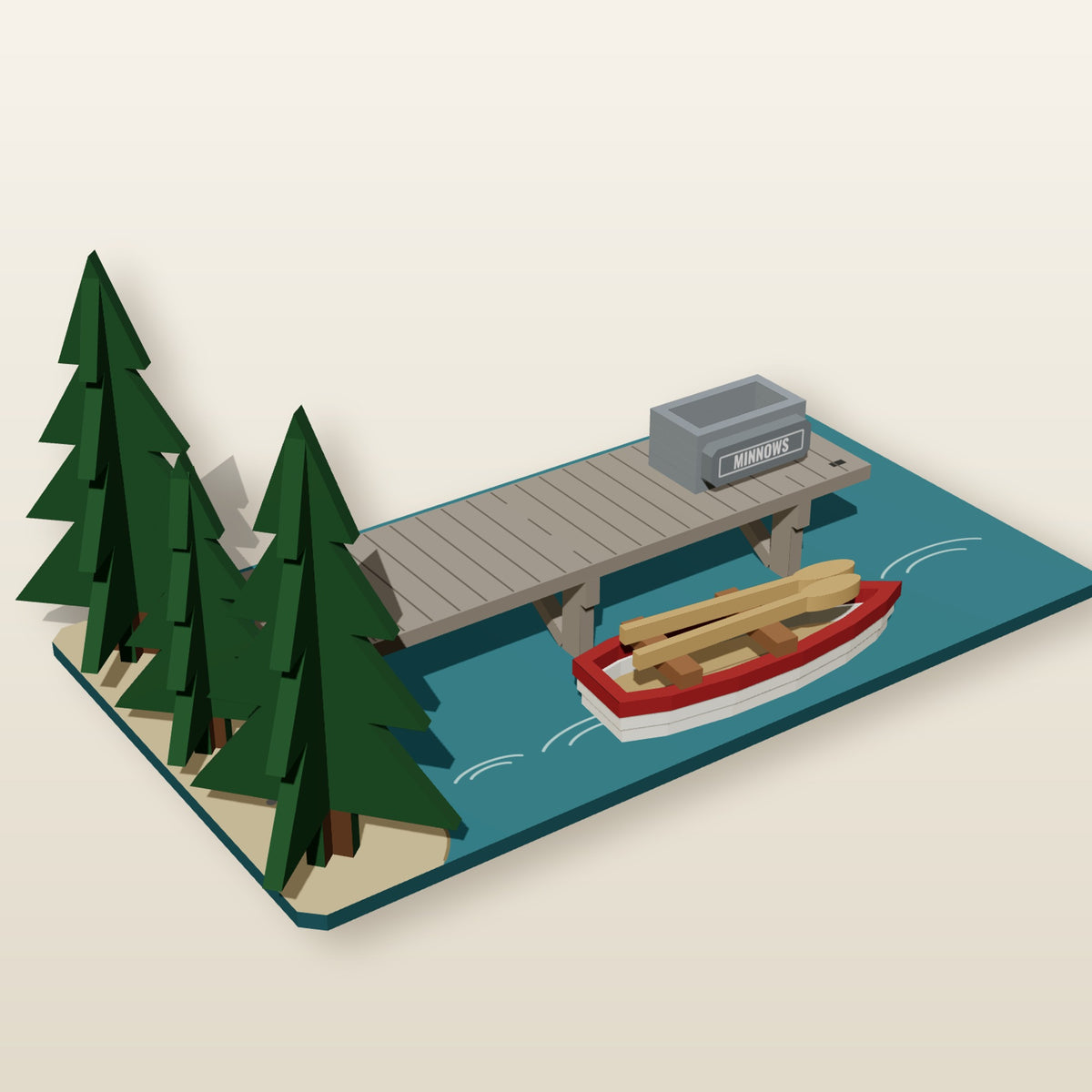 Waterfront Scene - Laser-Cut SVG Files