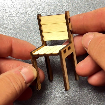 Popsicle Chair (1:12) - Laser-Cut SVG Files