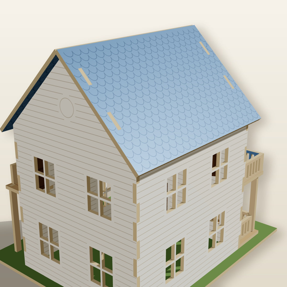 Balcony House - Laser-Cut SVG Files