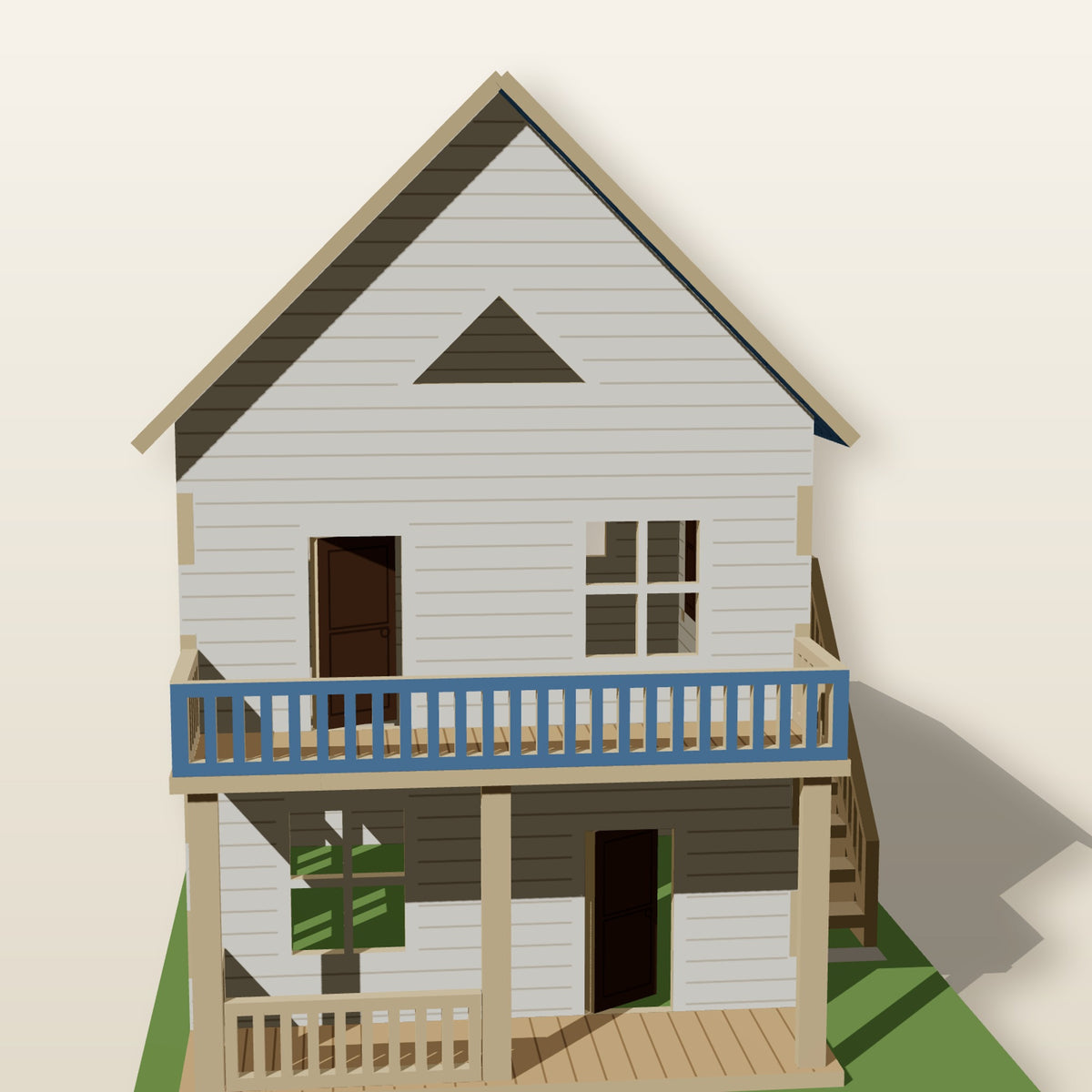 Balcony House - Laser-Cut SVG Files