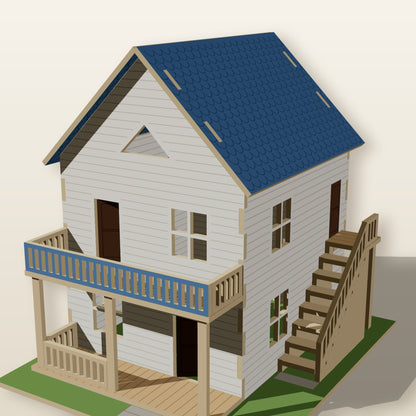 Balcony House - Laser-Cut SVG Files