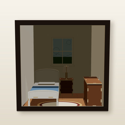 Bedroom Room Box (1:12) - Laser-Cut SVG Files