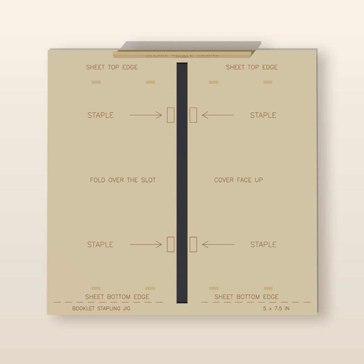 Booklet Stapling Jig - Laser-Cut SVG Files