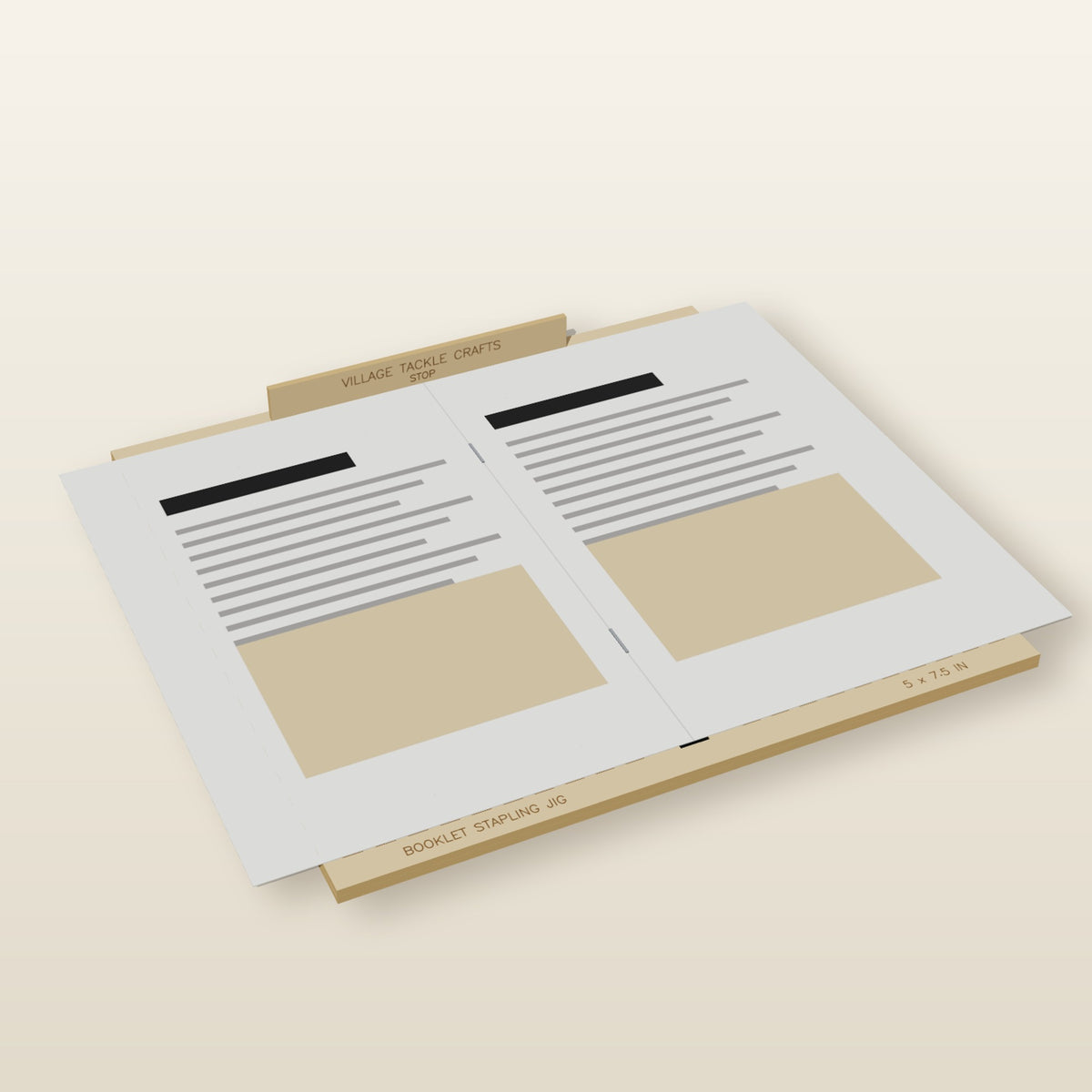 Booklet Stapling Jig - Laser-Cut SVG Files