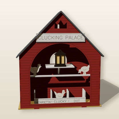 Front of the Coop Box with the big arched opening