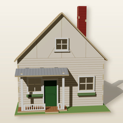 Garden Cottage Front - Laser-Cut SVG Files