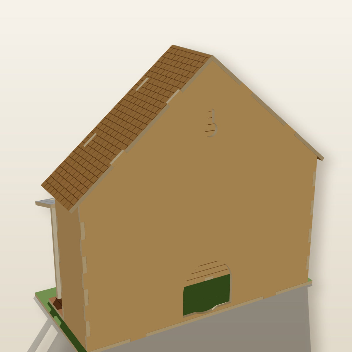 Porch Cabin Front - Laser-Cut SVG Files