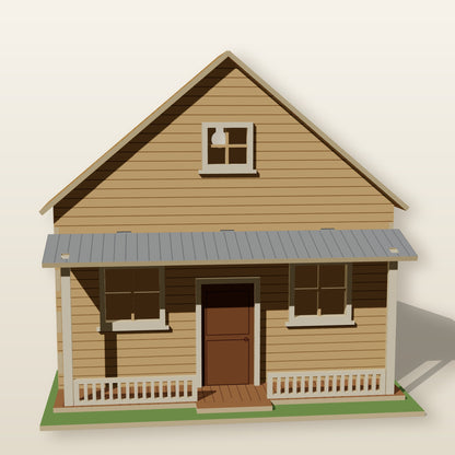 Porch Cabin Front - Laser-Cut SVG Files
