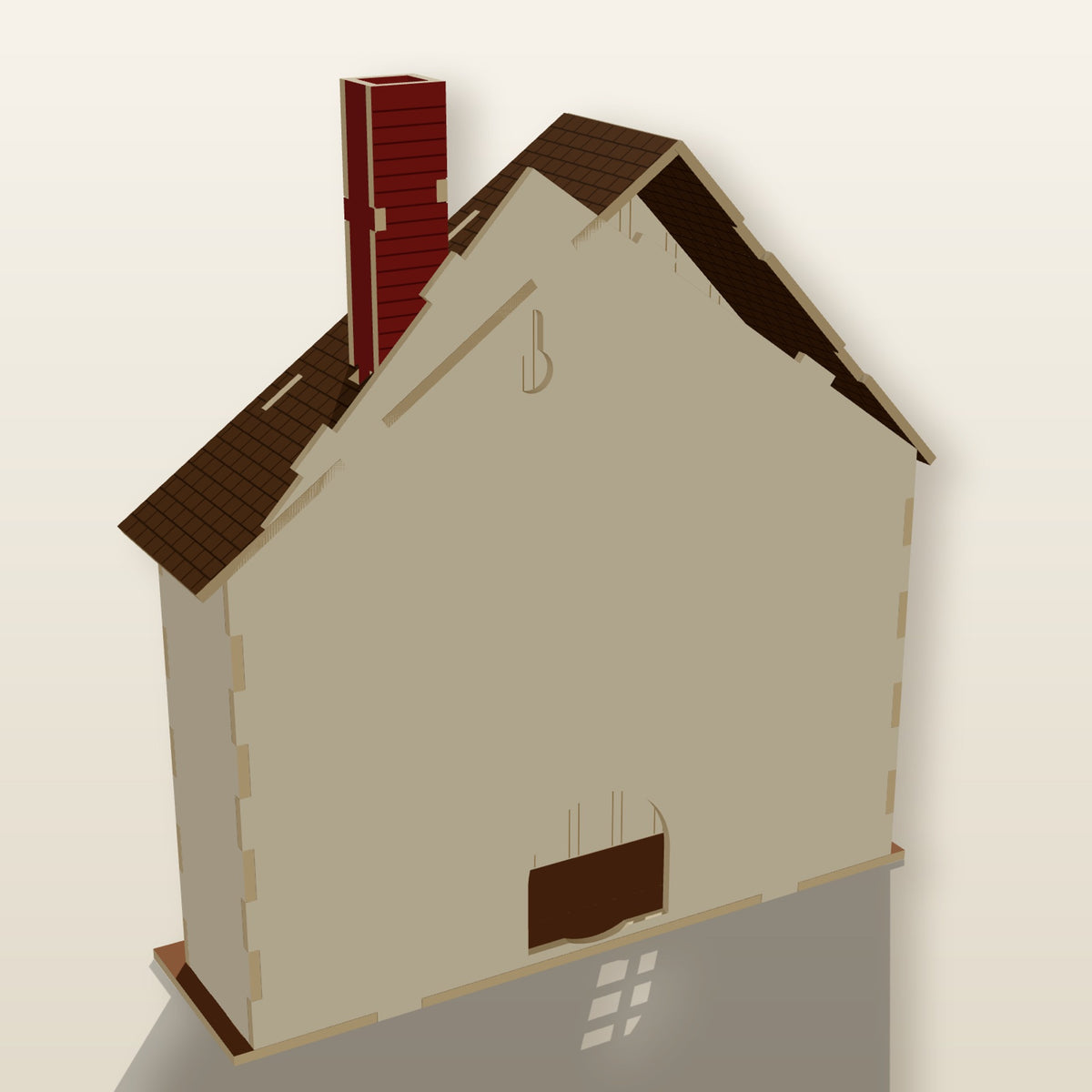 Saltbox House Front - Laser-Cut SVG Files