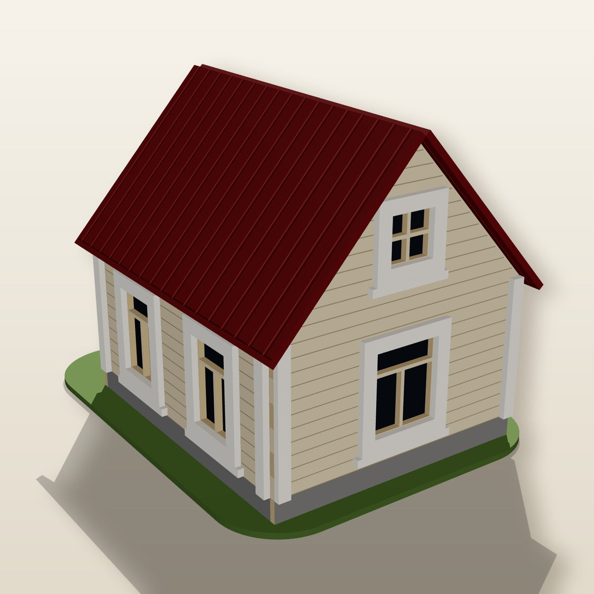 Gable Cottage - Laser-Cut SVG Files