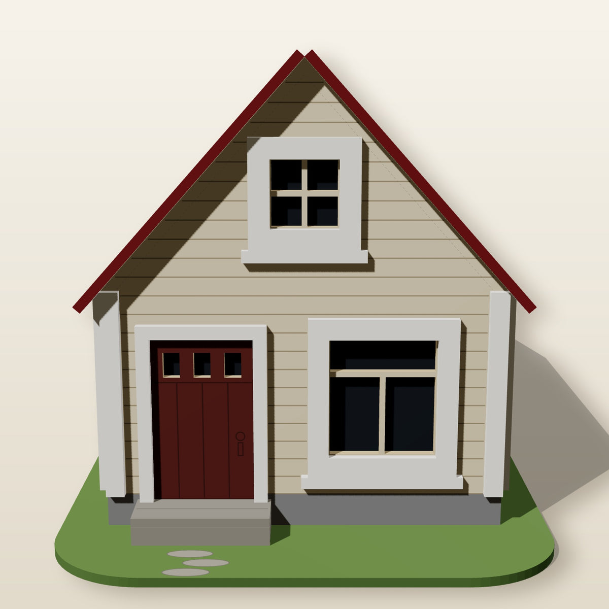 Gable Cottage - Laser-Cut SVG Files