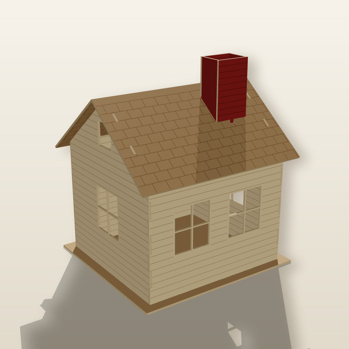 Garden Cottage (1:12) - Laser-Cut SVG Files