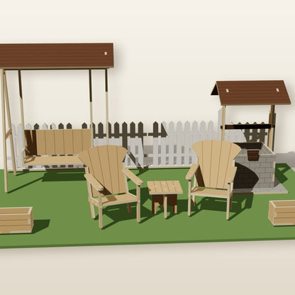 Garden Furniture (1:12) - Laser-Cut SVG Files