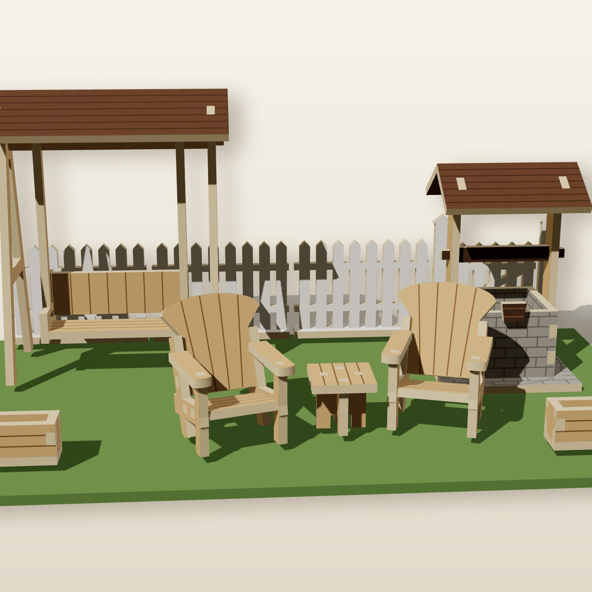 Garden Furniture (1:24) - Laser-Cut SVG Files