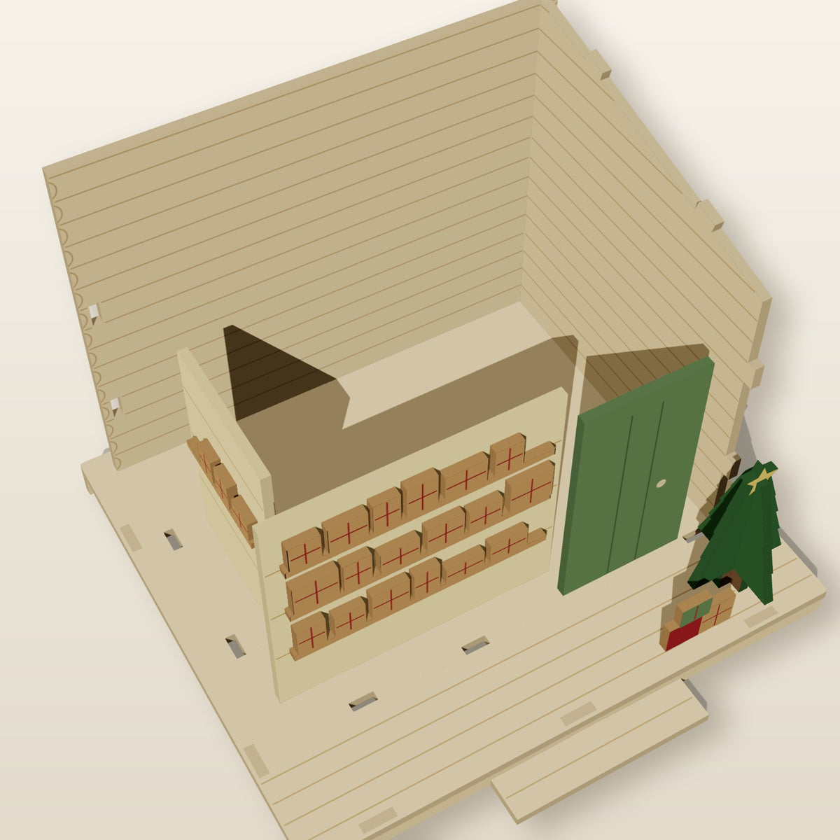 Christmas Gift Shop (1:24) - Laser-Cut SVG Files