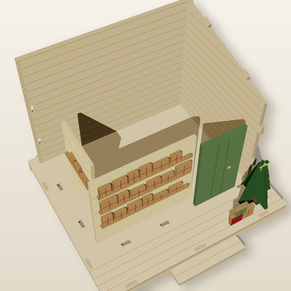 Christmas Gift Shop (1:24) - Laser-Cut SVG Files