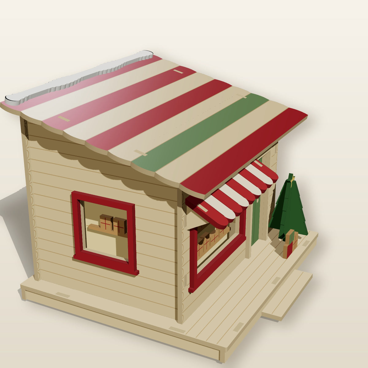 Christmas Gift Shop (1:24) - Laser-Cut SVG Files