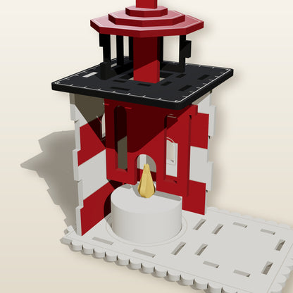 Lighted Lighthouse Ornament - Boxed Wood Kit