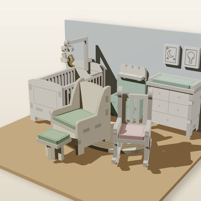 Nursery Set (1:24) - Laser-Cut SVG Files