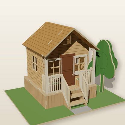 Porch Cabin (1:24) - Laser-Cut SVG Files
