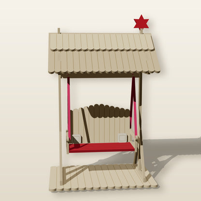 Covered Porch Swing (1:12) - Laser-Cut SVG Files