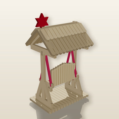 Covered Porch Swing (1:24) - Laser-Cut SVG Files