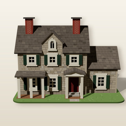 Stone Farmhouse - Laser-Cut SVG Files