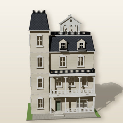 Wisteria Victorian - Laser-Cut Second Empire House SVG Files (1:48)